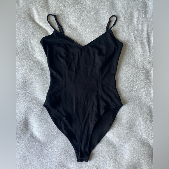 Crossed Open Back Bodysuit Tank Top - Picture 1 of 8